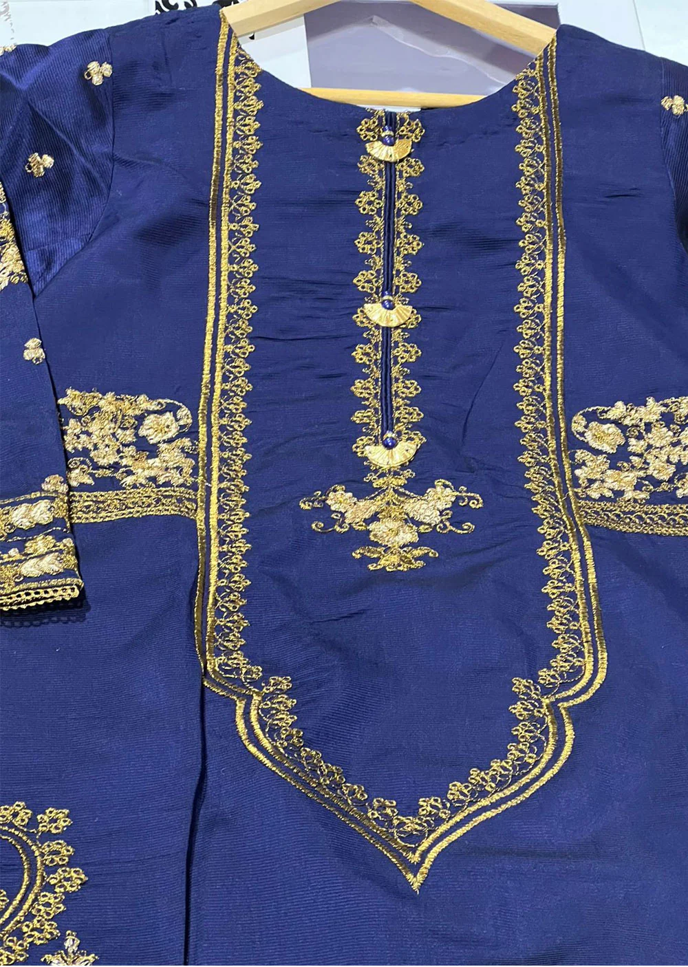 KLD1028 Noor Fida - Readymade Khadi Net Suit - Image 7