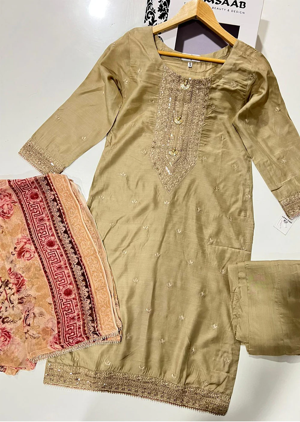 KLD1036 Poshaak - Readymade Viscose Suit - Image 4