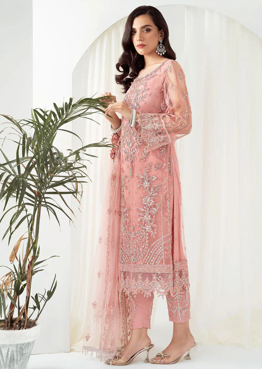 Leyla - Meeral Readymade Organza Suit - Image 3