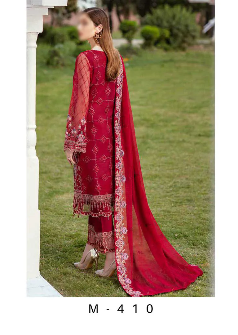 M-410 - Unstitched - Minhal Vol 4 by Ramsha - Image 2
