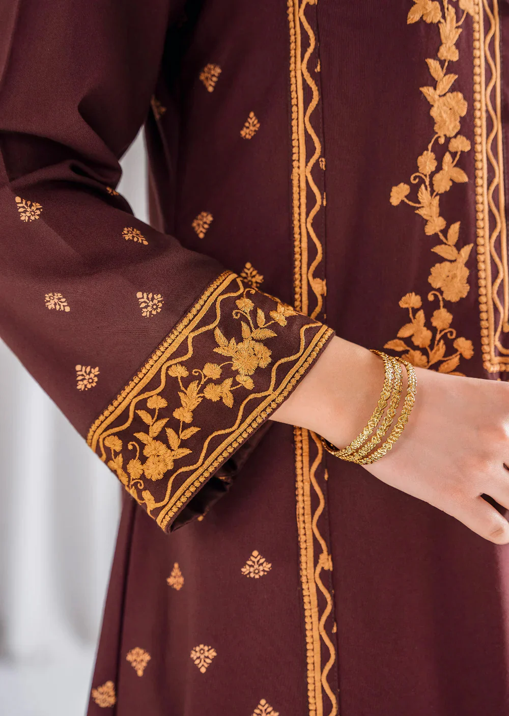 Marwa - Readymade 2 Piece Garnet Suit - Image 6