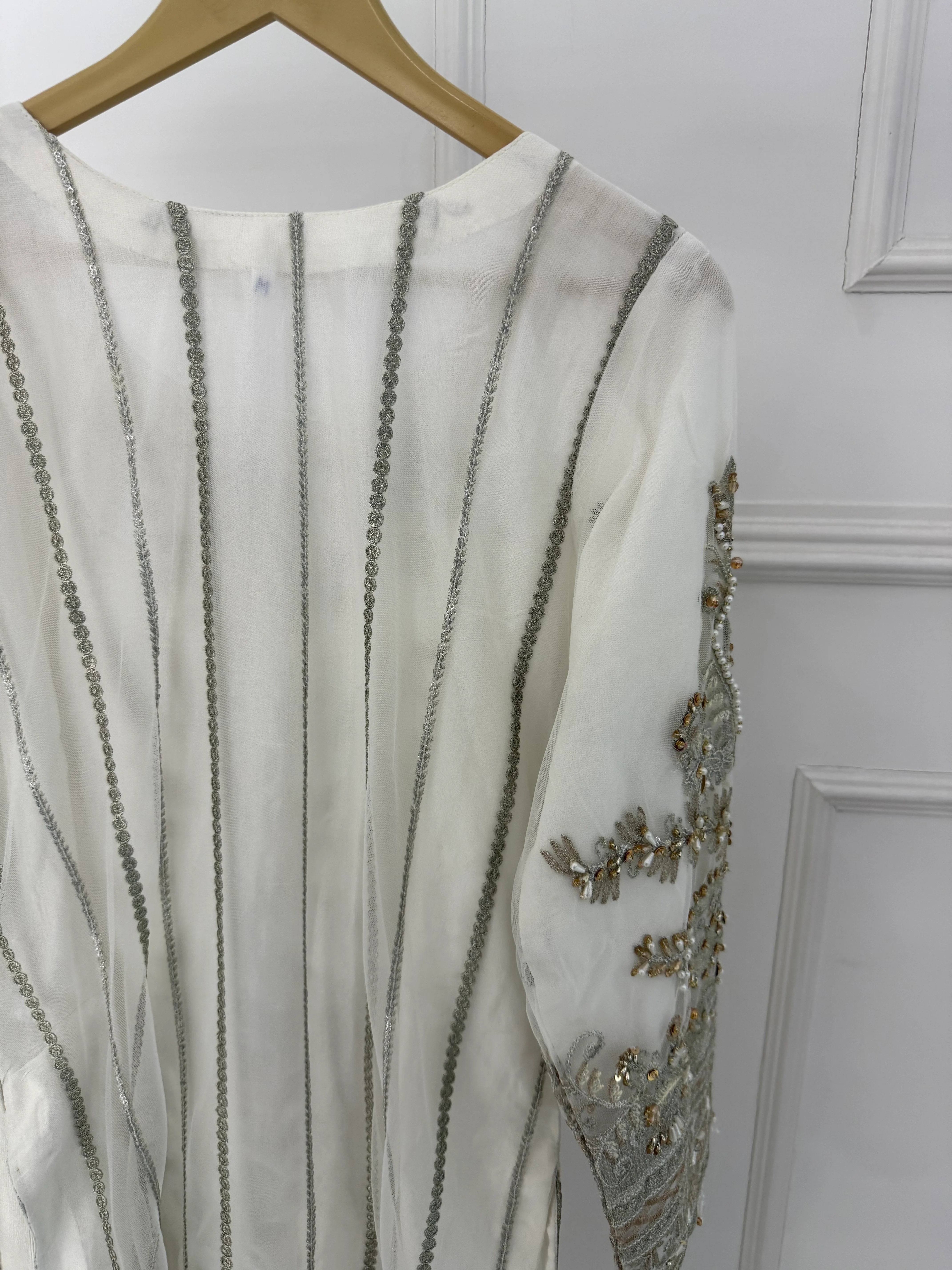 MARWS-10- White - Readymade - Memsaab Wedding Outfit - Image 8
