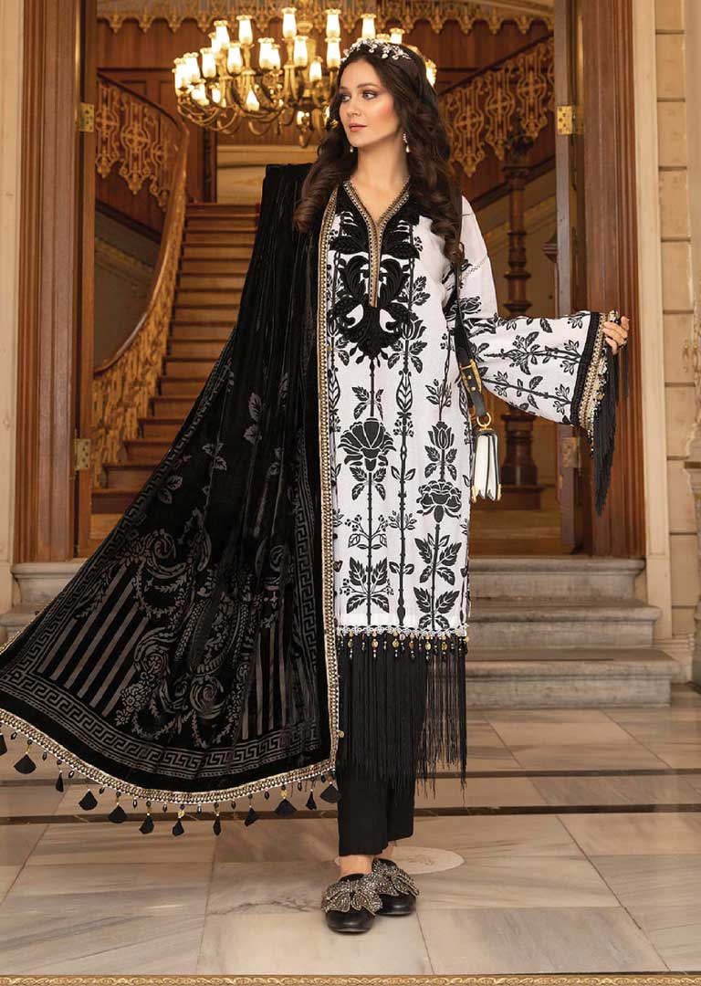 MBV-02 - Unstitched - Maria.B Linen Winter Collection 2021