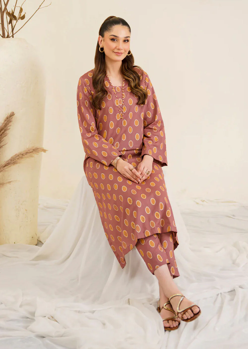 Meena - Readymade 3 Piece Cotton Suit - Image 2