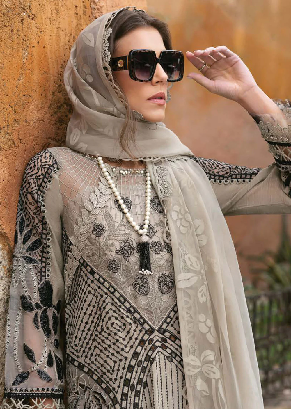 MLUX-10-B - Maria B Voyage Lux Lawn Collection Vol 25 2025 - Image 2