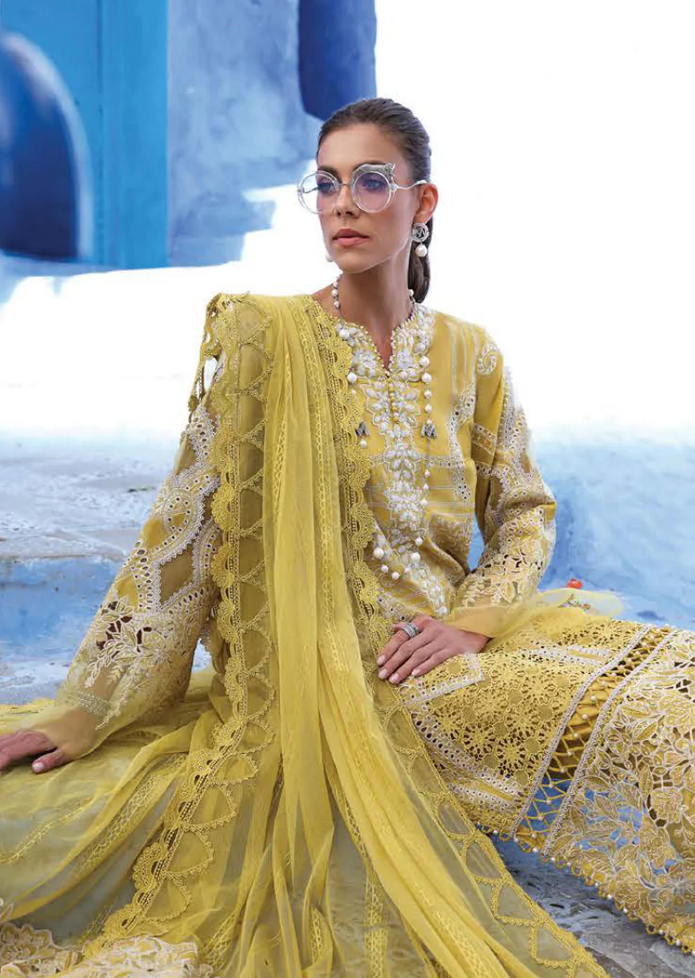 MLUX-12-A - Maria B Voyage Lux Lawn Collection Vol 25 2025 - Image 2