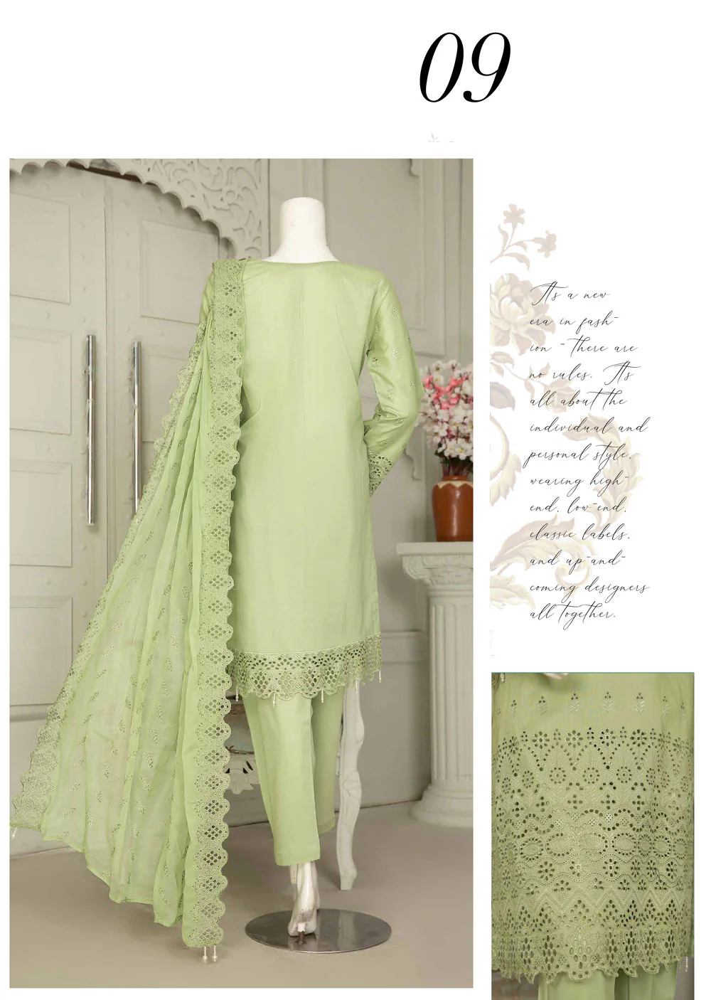 MN-09 - Mehr Un Nissa Unstitched Suit - Image 2