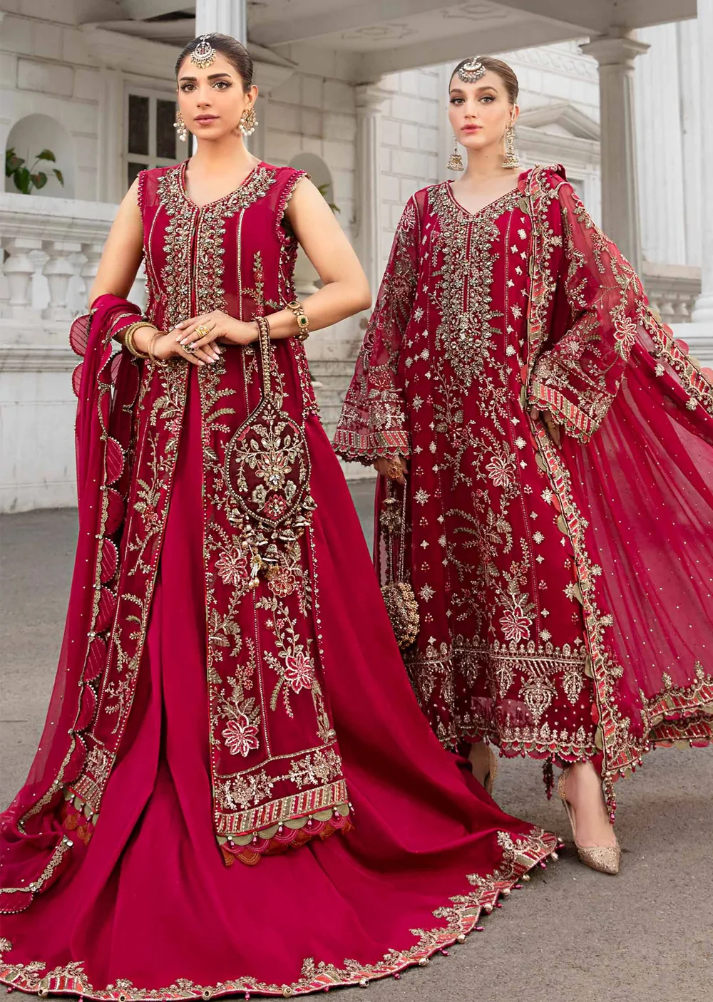 MPC-24-107 - Unstitched - Maria B Embroidered Chiffon 2024 - Image 3