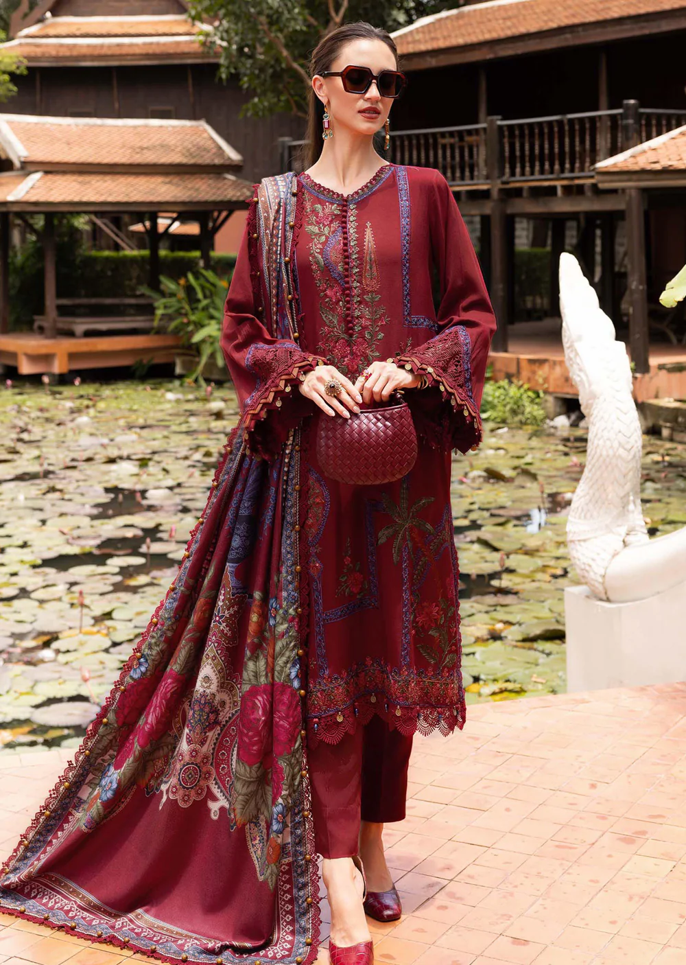MPT-2807-A Unstitched - Maria B MPRINTS Collection 2025