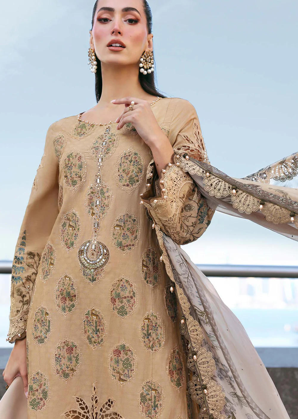MPT2605-A Unstitched - Maria B LUXE LAWN 2026 - Image 3