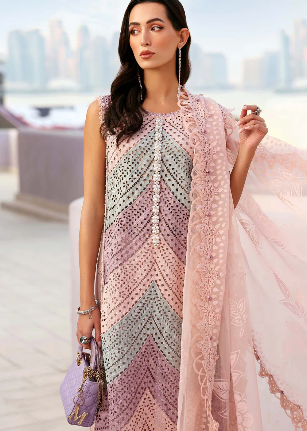 MPT2612-B Unstitched - Maria B LUXE LAWN 2026 - Image 4