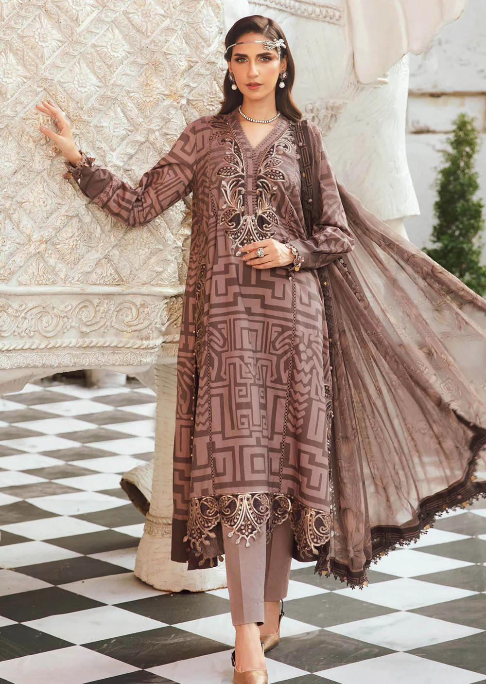 MPTR-2703-B Unstitched - Maria B MPRINTS Collection 2025