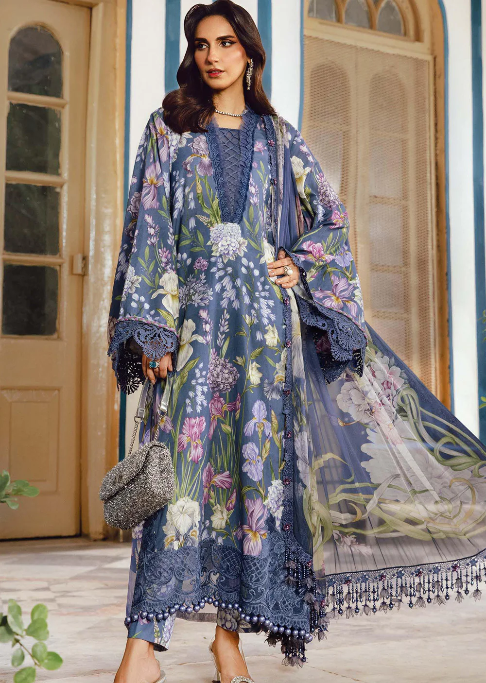 MPTR-2708-B Unstitched - Maria B MPRINTS Collection 2025