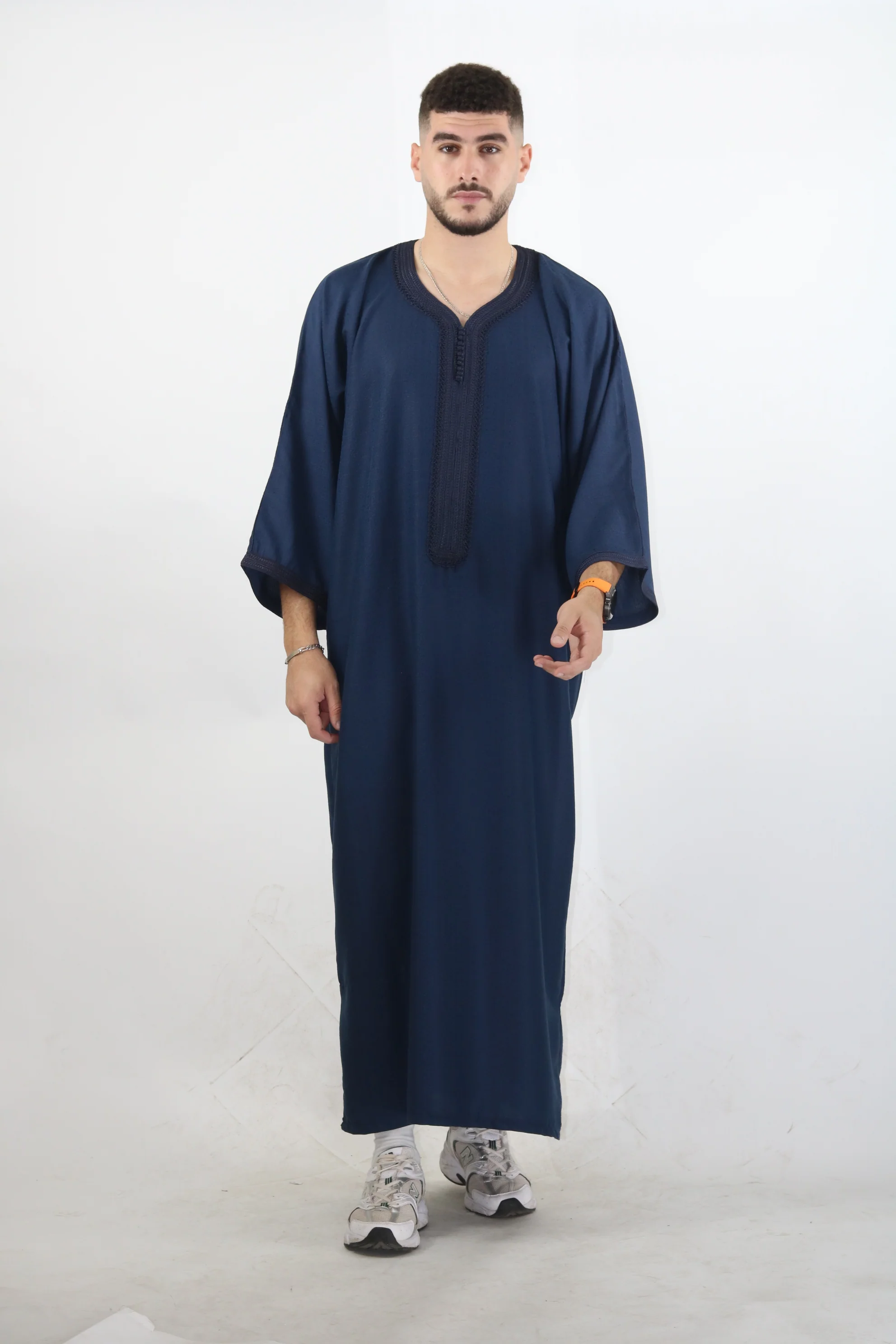 MRC-LG003 Moroccan Embroidered Thobe 9 Colours - Image 7