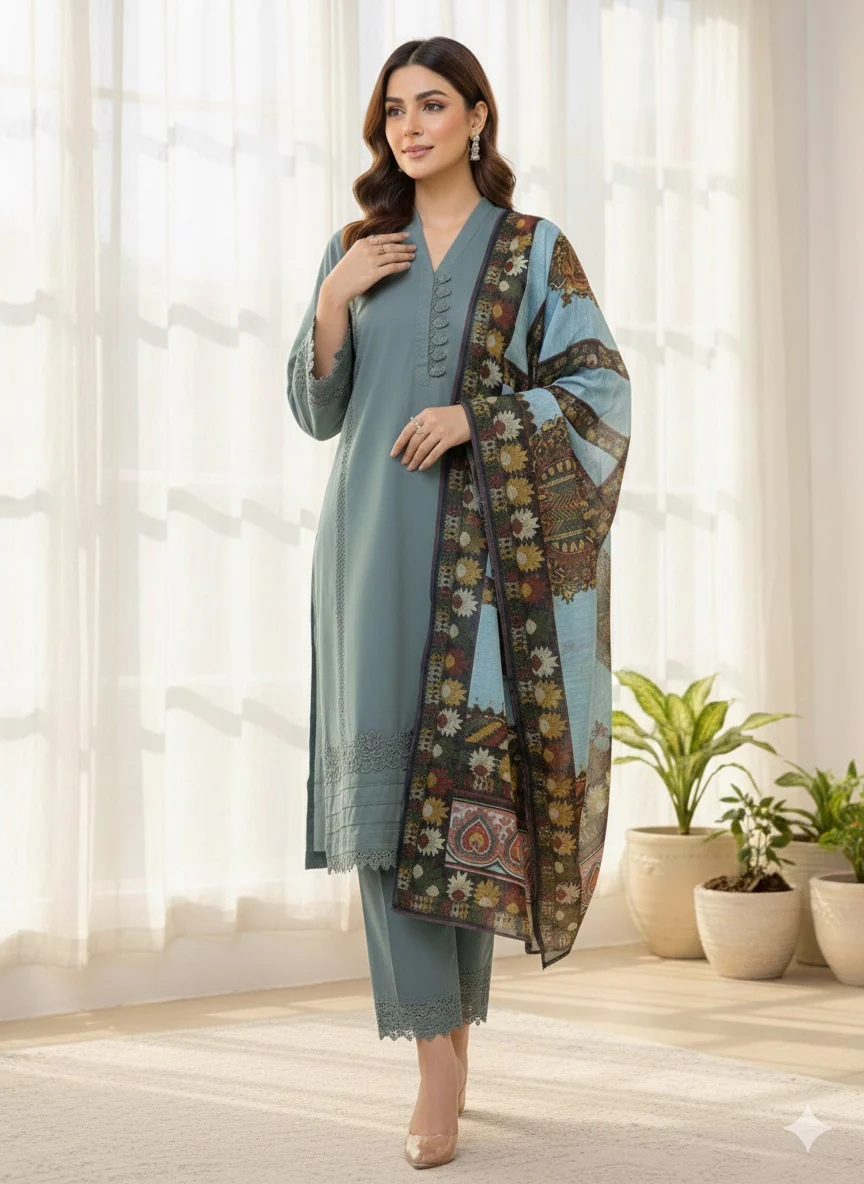 MSBMT-36 -Gulnoor - Readymade Outfit - 3 Piece Suit 2025 - Image 4
