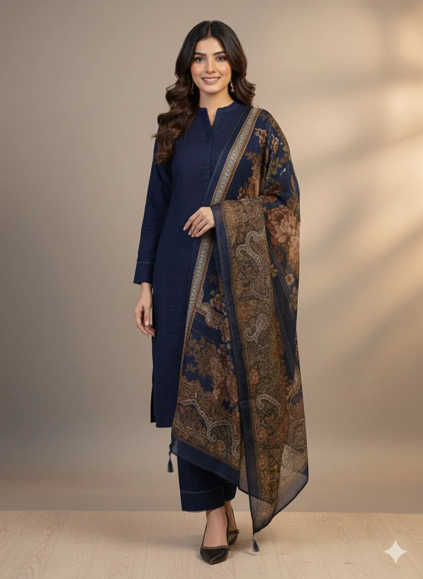 MSBMT-38 -Gulnoor- Readymade Outfit - 3 Piece Suit 2025 - Image 5
