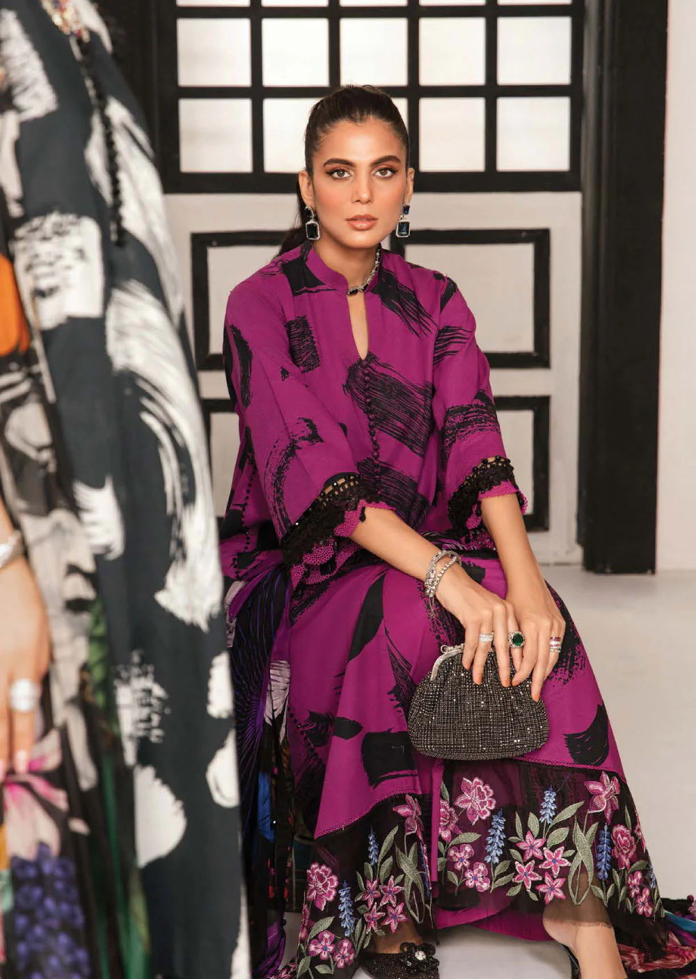 MSBTR-105-B - Readymade - Maria B MPrints Lawn Eid Collection 2024 - Image 2