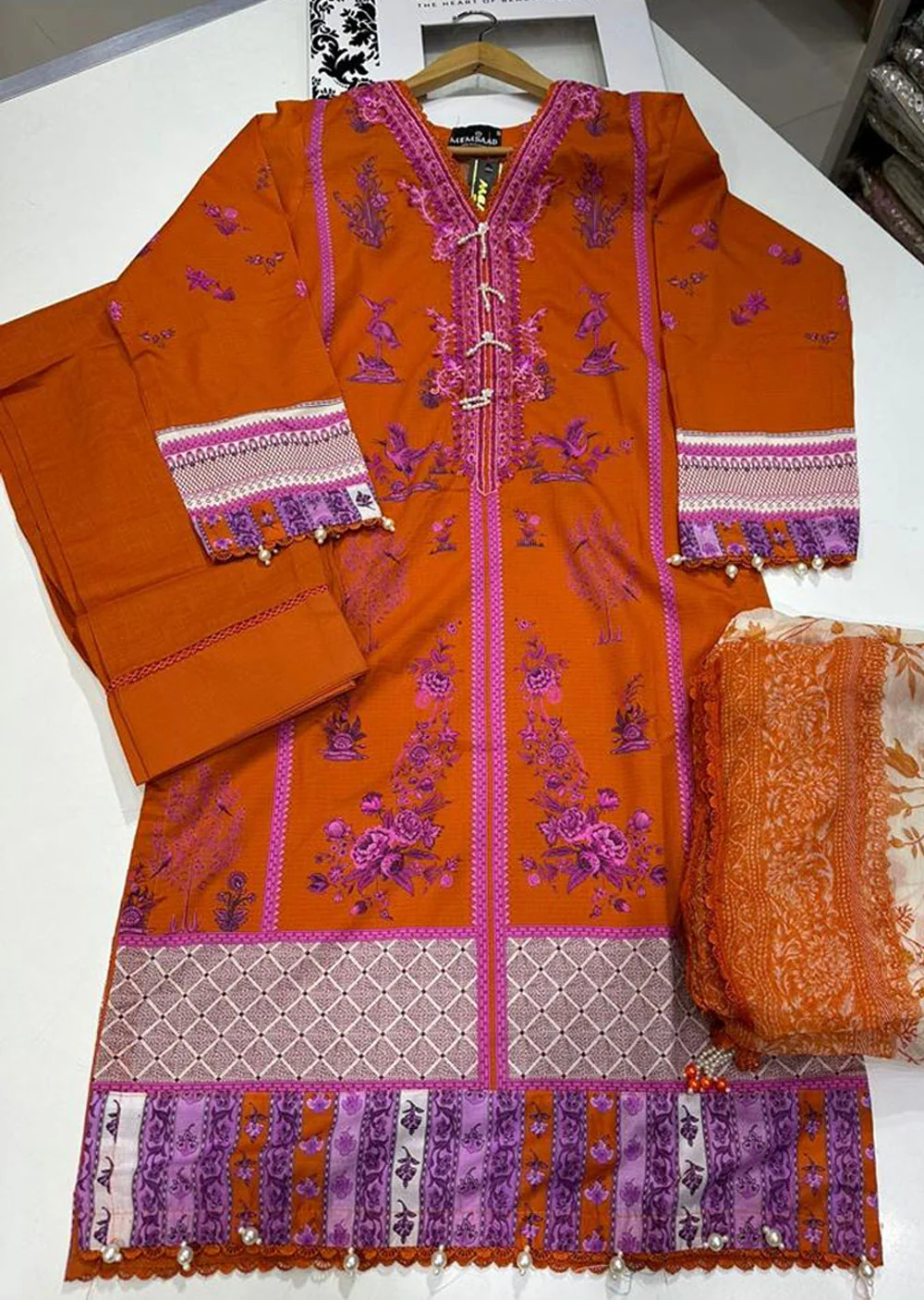 MUZNR-14-A - Readymade - Muzlin Collection Vol 2 by Sana Safinaz 2023 - Image 2