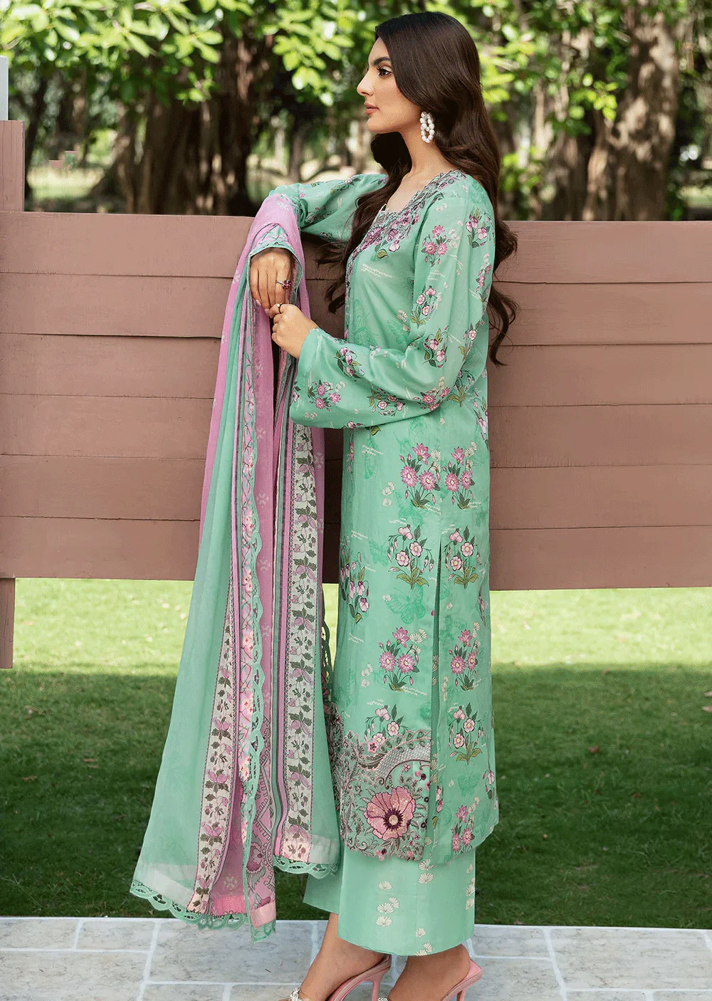N-510-R - Readymade - Ramsha Rangrez Lawn Collection Vol 5 2024 - Image 4