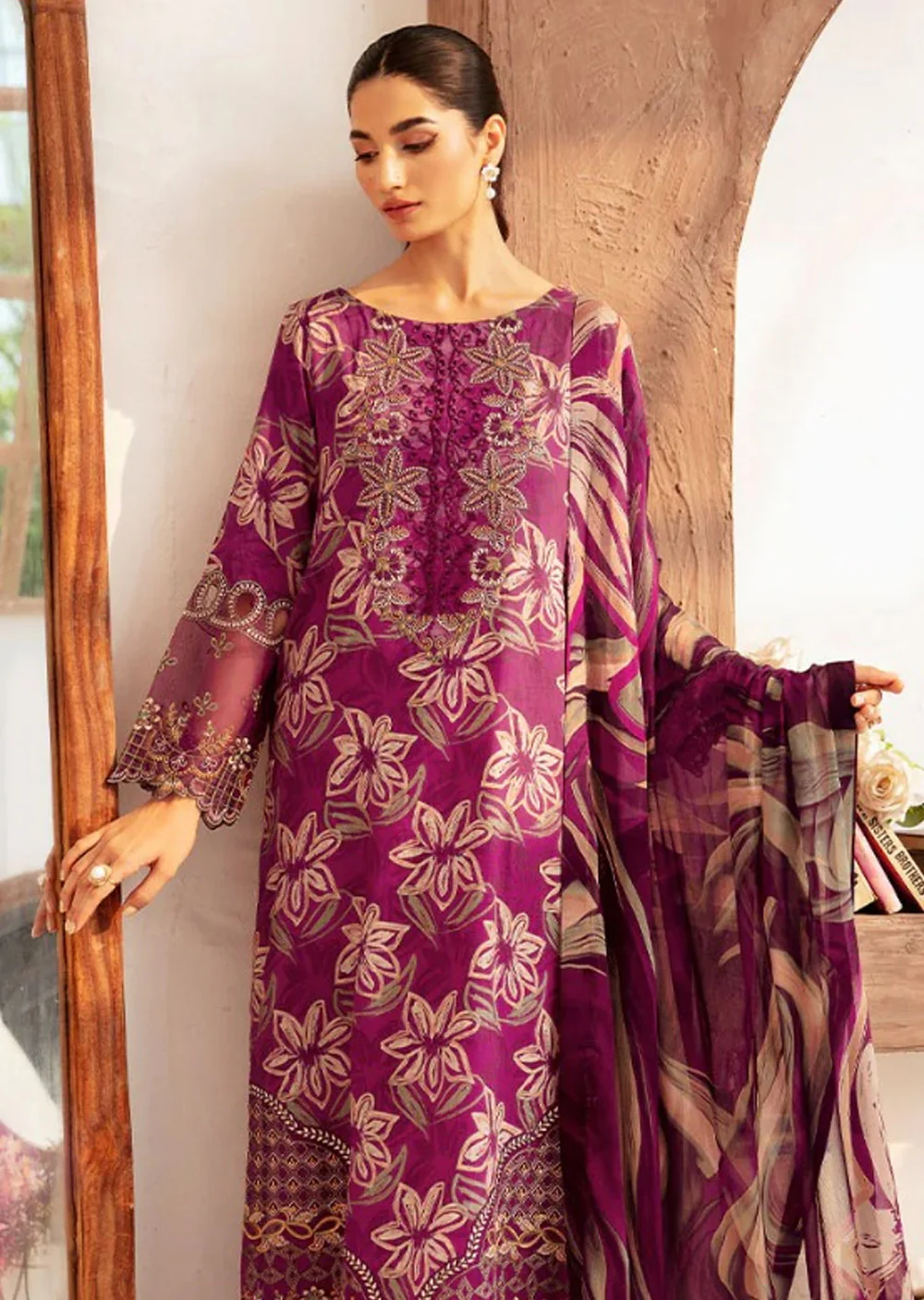 N-705 - Readymade - Rangrez by Ramsha Luxury Lawn Vol 07 - Image 4