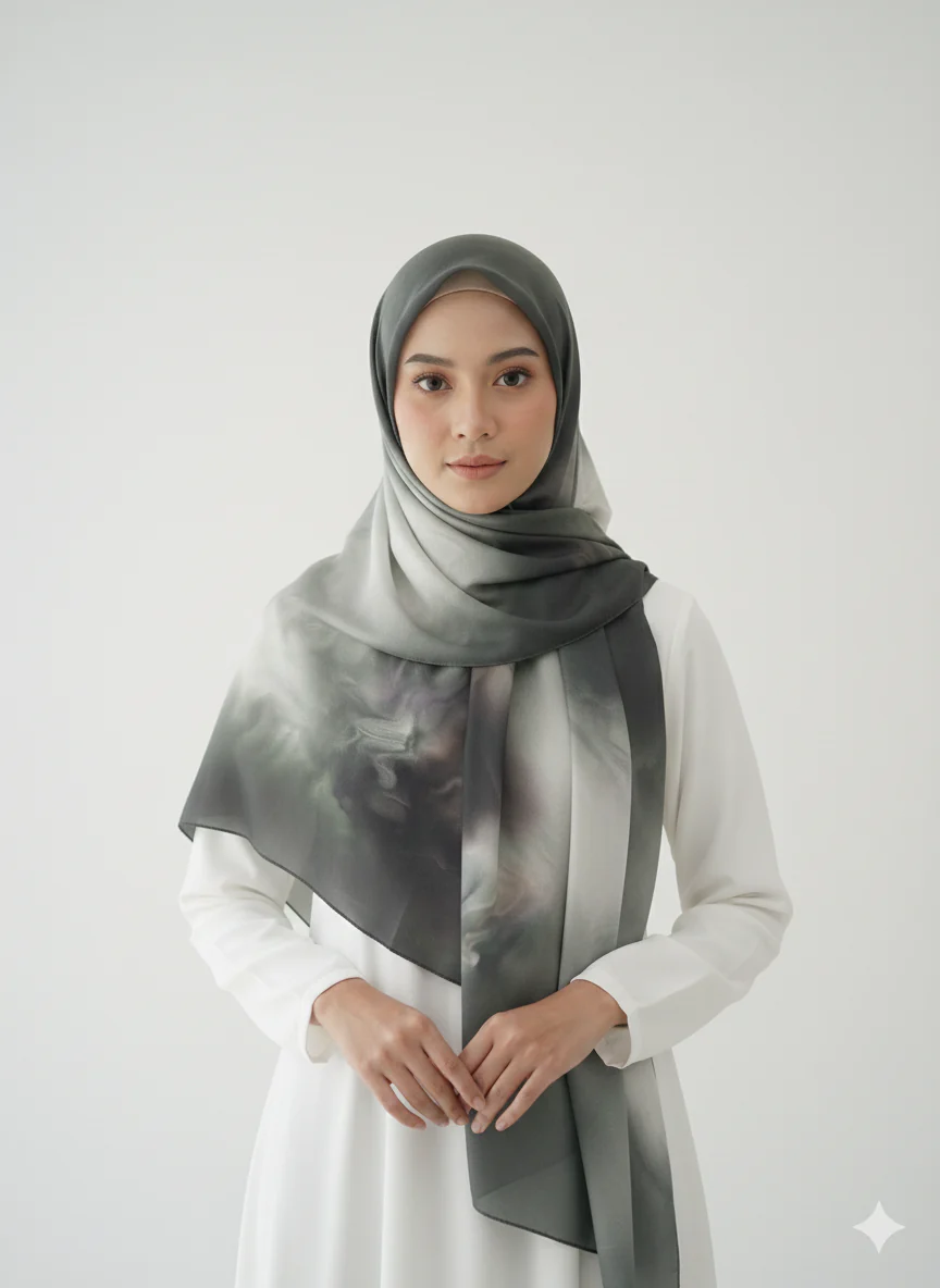NA-141 Watercolour Silk MODAL Hijabs - Image 12