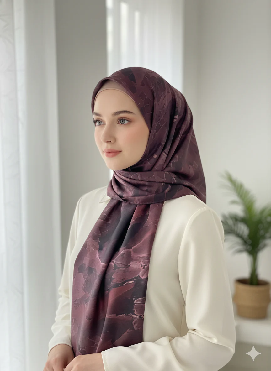 NA-142 Watercolour Silk MODAL Hijabs - Image 9