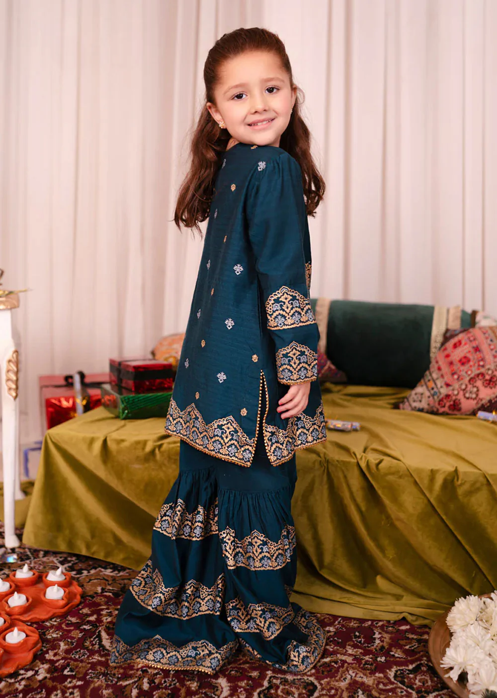 Naveera - Readymade Kids Suit by Garnet 2022 - Image 4