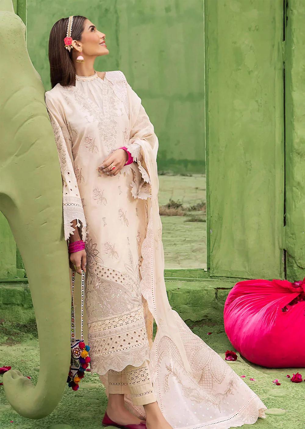 NDS-104-R - Readymade - Mela Festive Lawn Collection by Nureh 2024 - Image 4