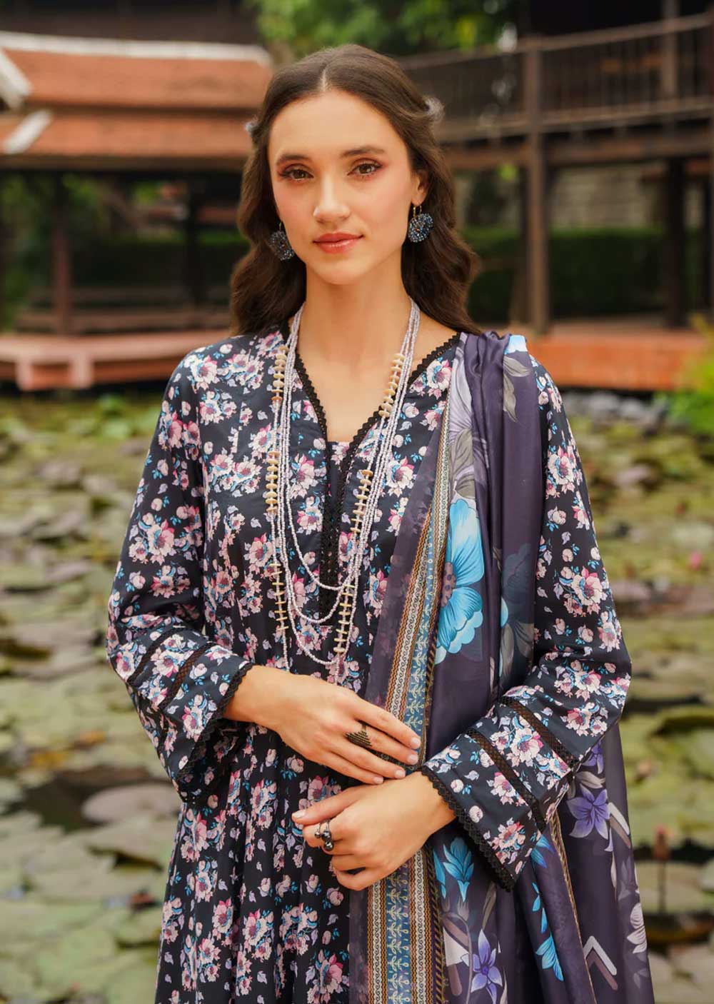 Neeshal  - Readymade 3 Piece Cotton Suit - Image 2