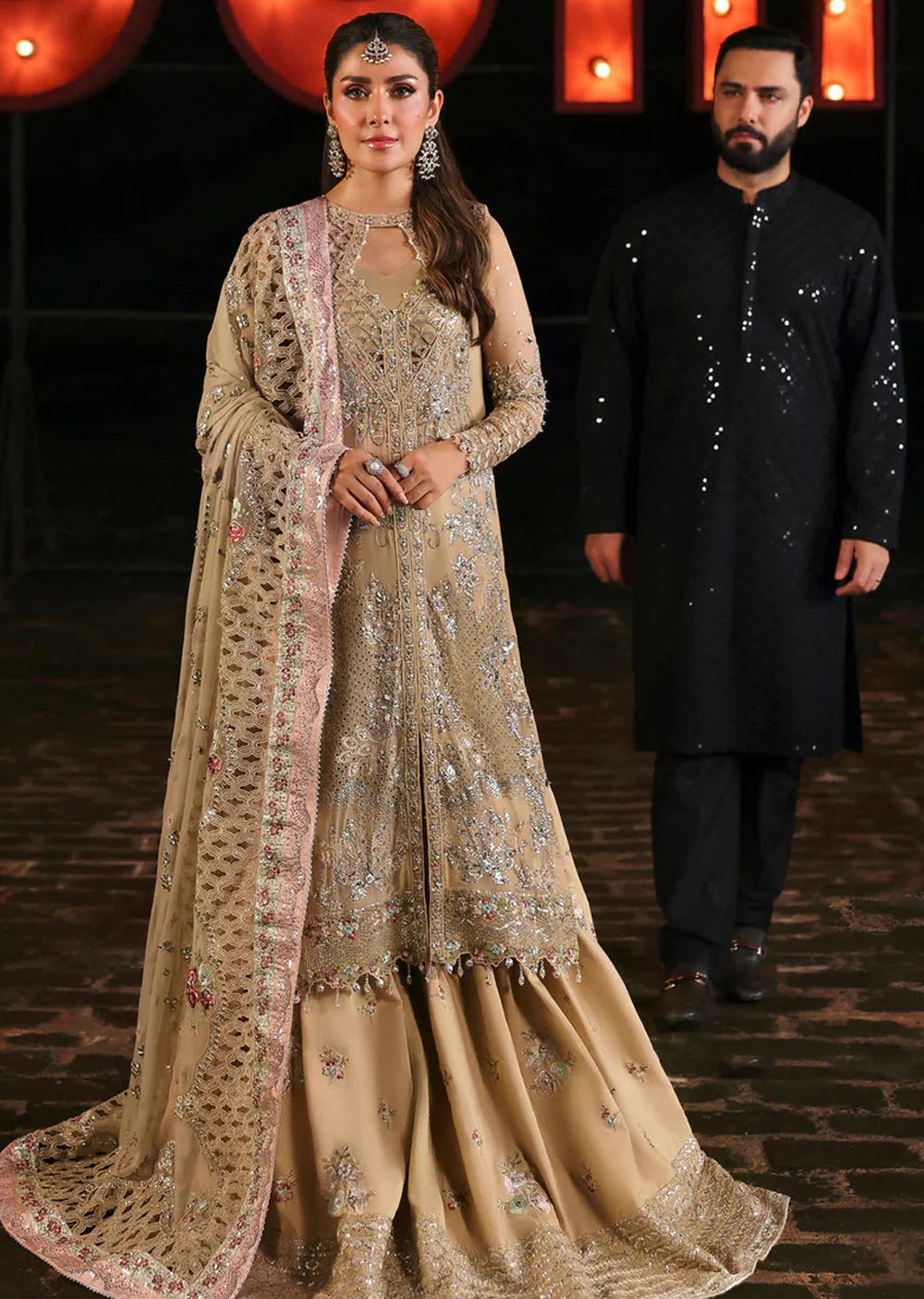 NL-85 Raina Nureh Unstitched Luxury Collection 2025