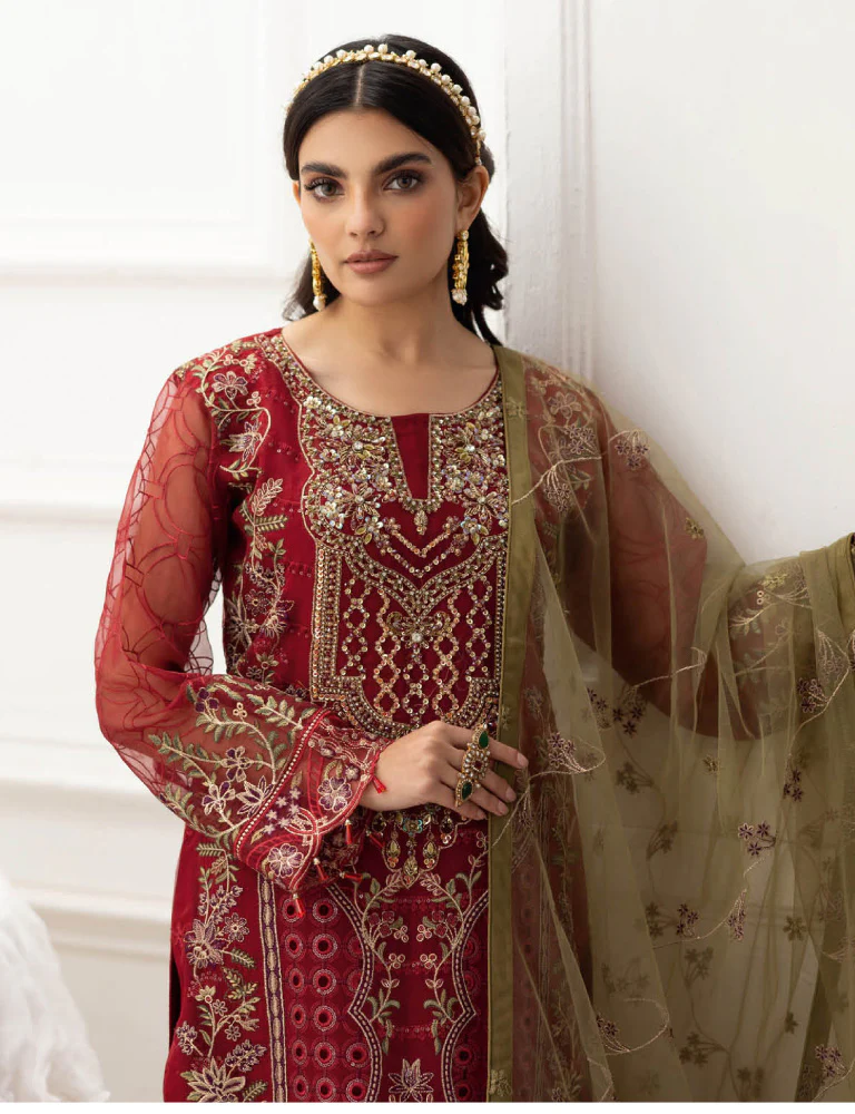 P-204- Readymade - Dastoor by Ramsha Organza Vol 2 - Image 2