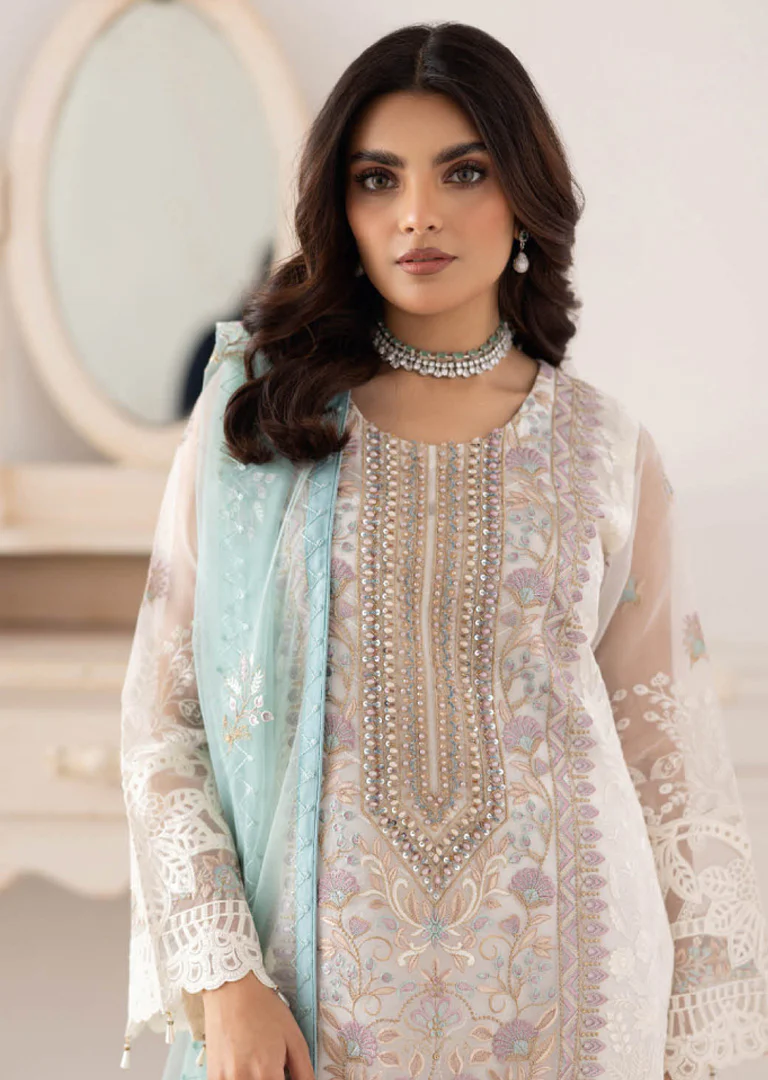P-207- Ready Made - Dastoor by Ramsha Luxury Organza Vol 2 - Image 6