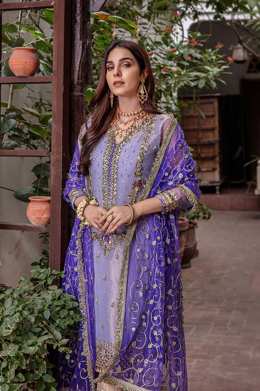 P-235 Purple Readymade Khuda Ameer Creations 2024 - Image 5