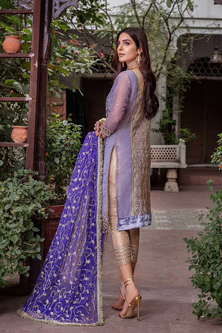 P-235 Purple Readymade Khuda Ameer Creations 2024 - Image 6