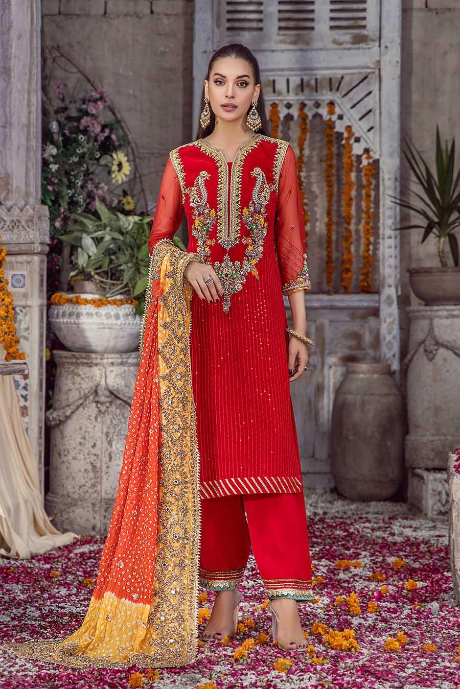 P-241 Red Readymade Khuda Ameer Creations 2024 - Image 8