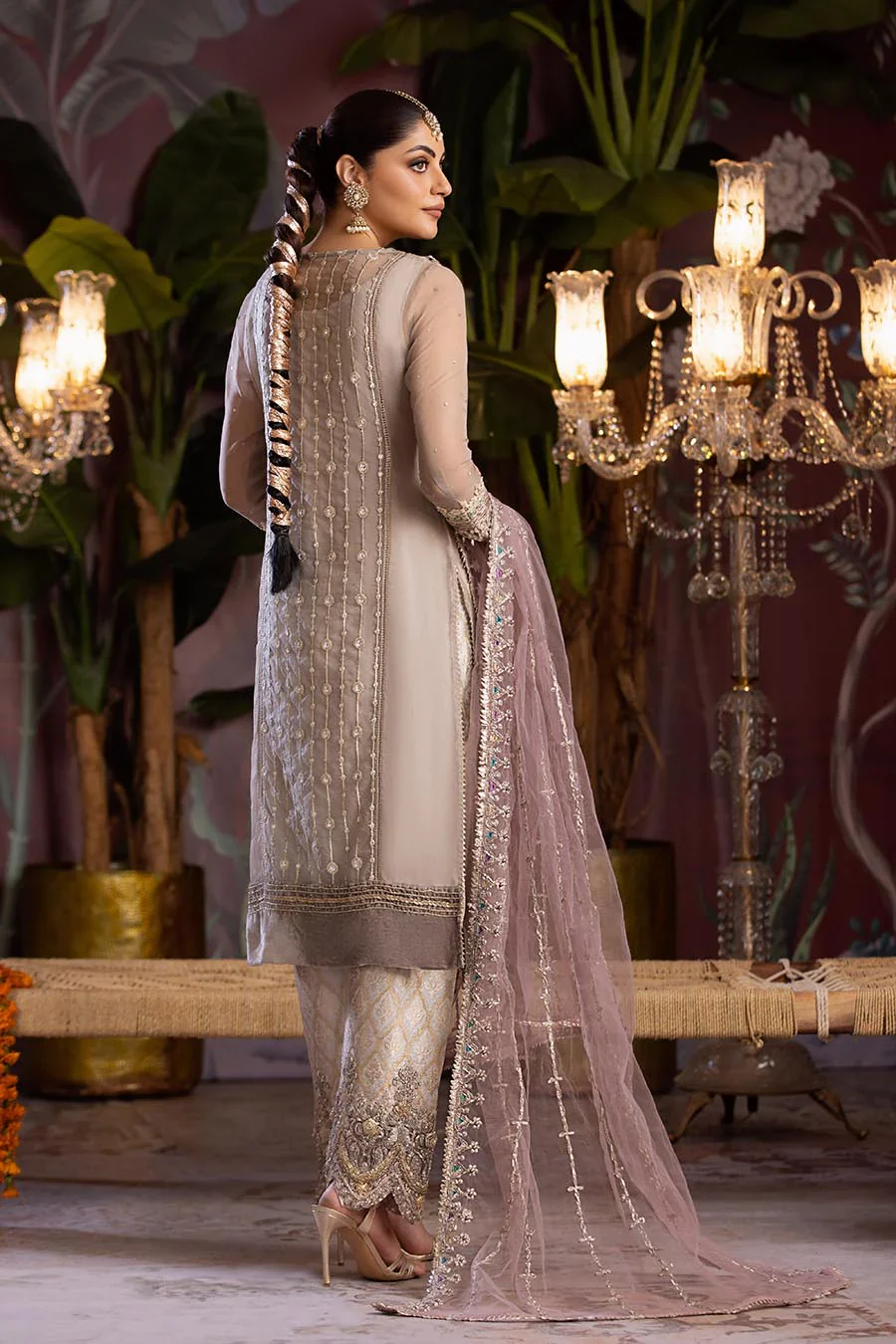P-258 - Beige - Readymade - Khuda Ameer Suit - Image 4