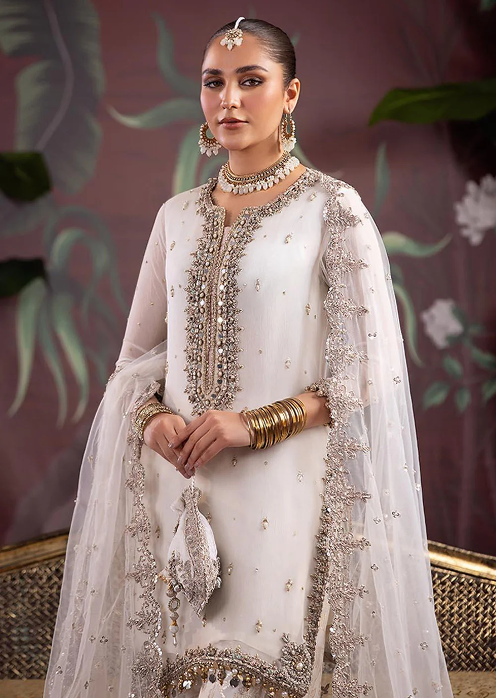 P-267 - Readymade - White - Khuda Ameer Outfit - Image 4