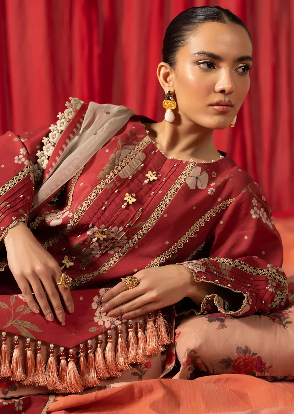 PL-V06 - Russet - Readymade - Sheen Prints by by Alizeh 2024 - Image 4
