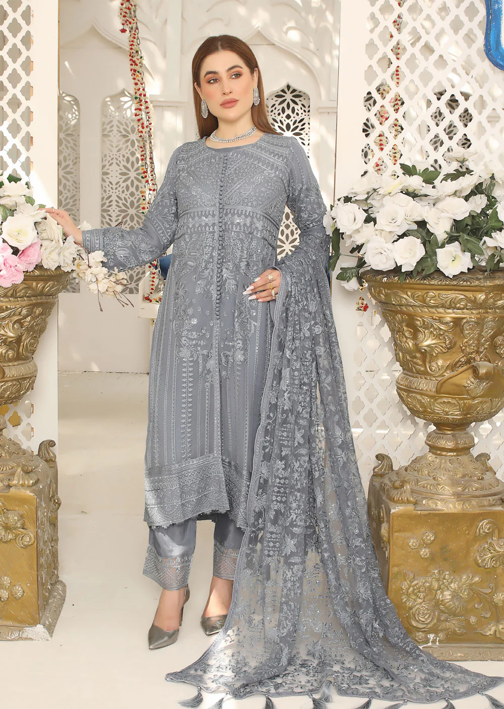 PS1664 Readymade Chiffon Suit - Image 3