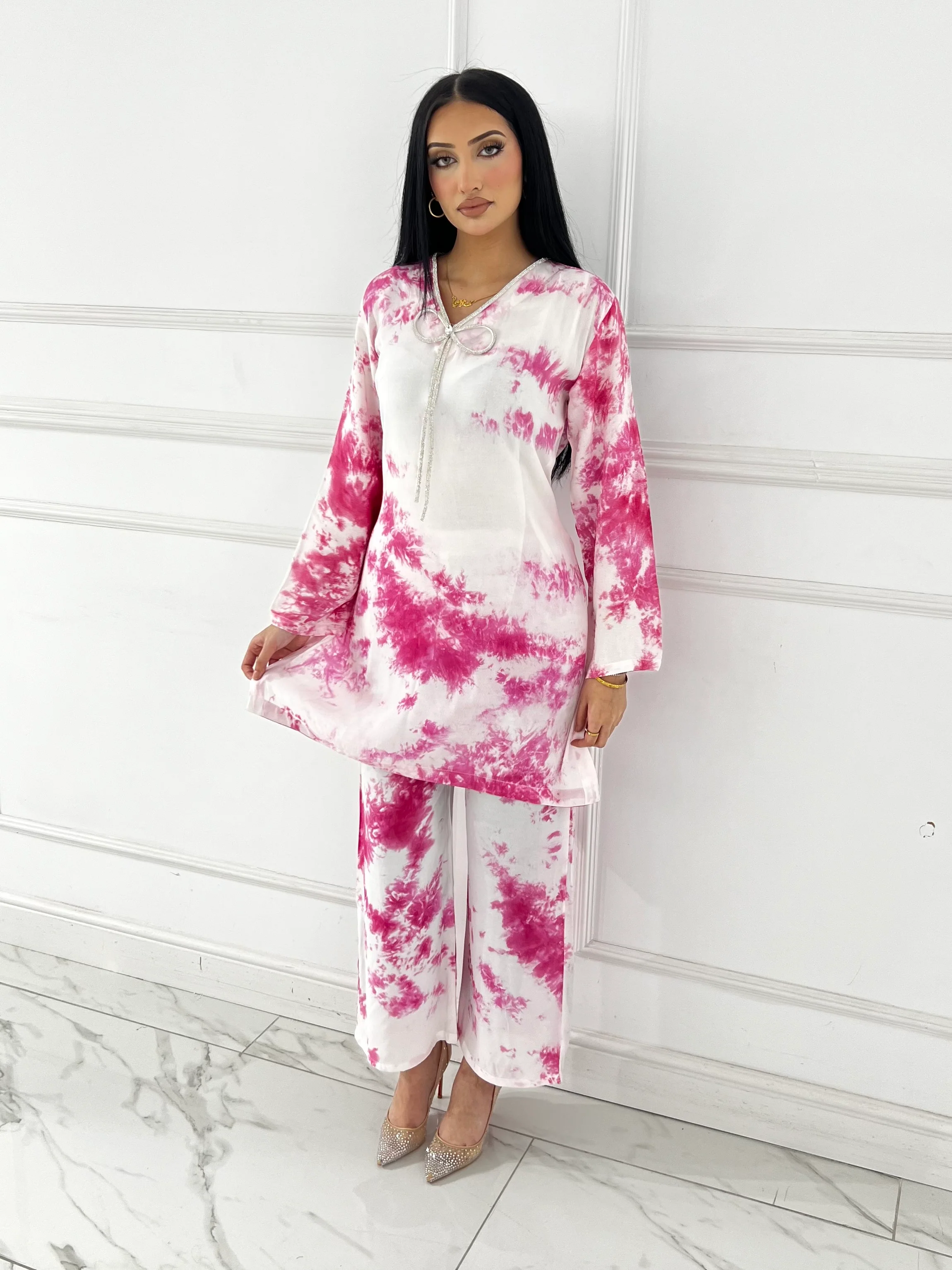 RBY-137- Tye & Dye Crepe 2 Piece Co-ord - Image 3