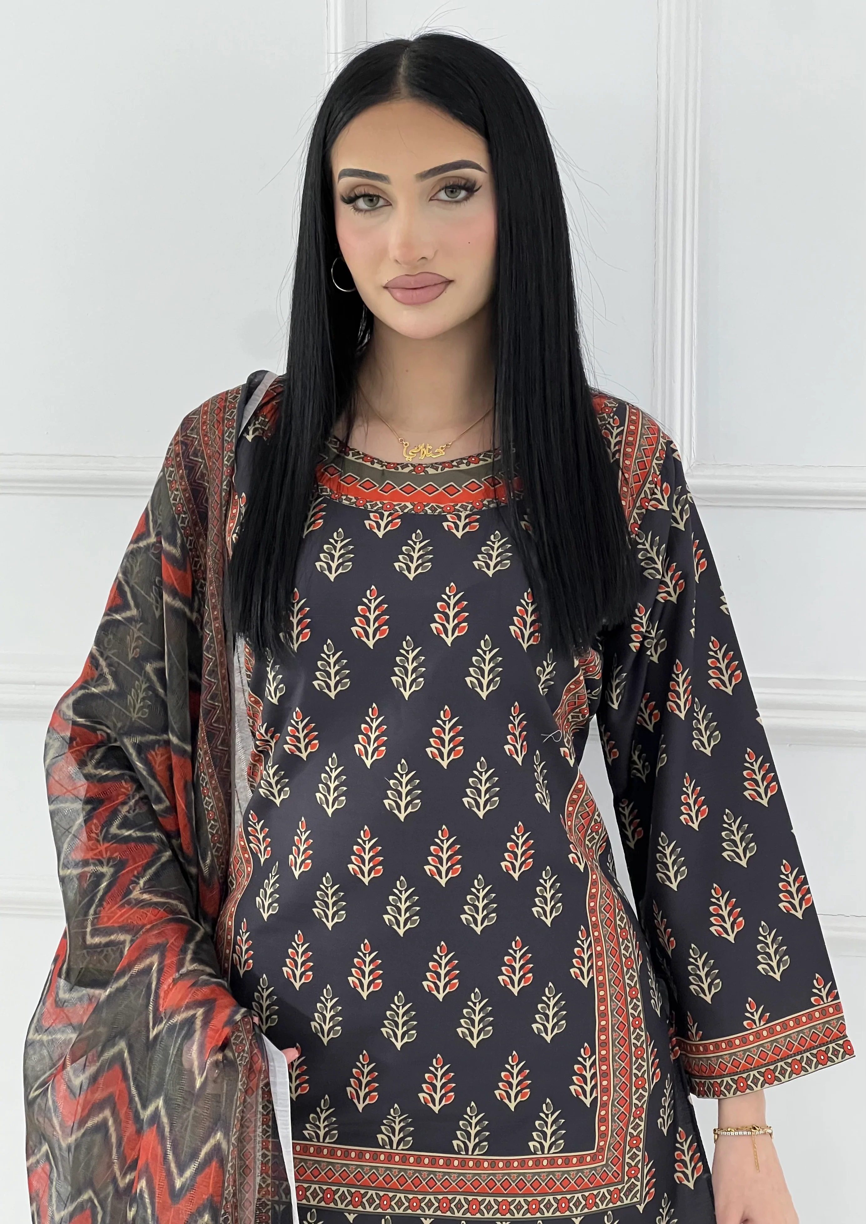 RBY-144-Readymade - Khaddar silk Suit 2025 - Image 2