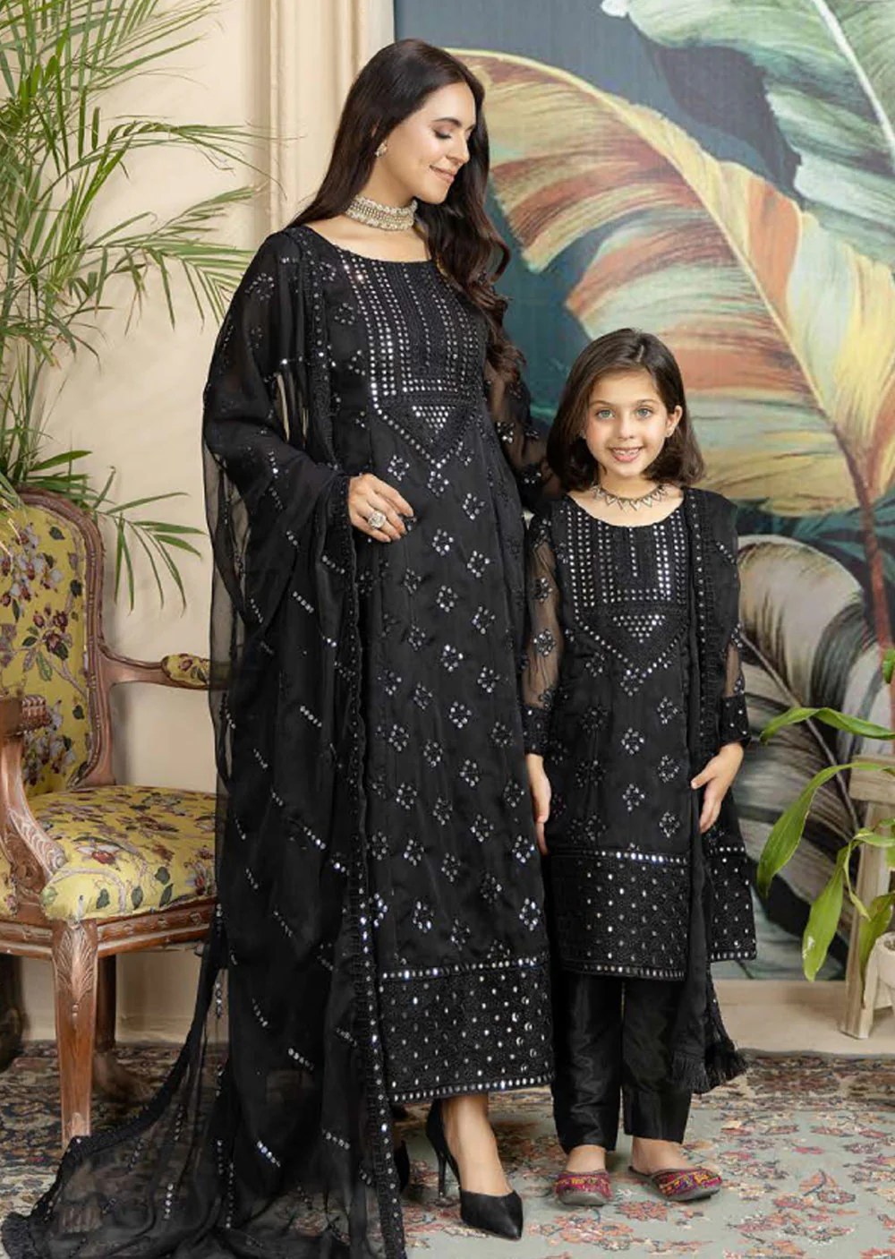 RDA-03 Readymade Ronak E Eid Mother & Daughter Suit