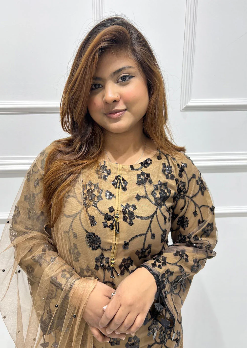RGZ3004 Readymade Brown Mummy n Me Sequence Suit - Image 4
