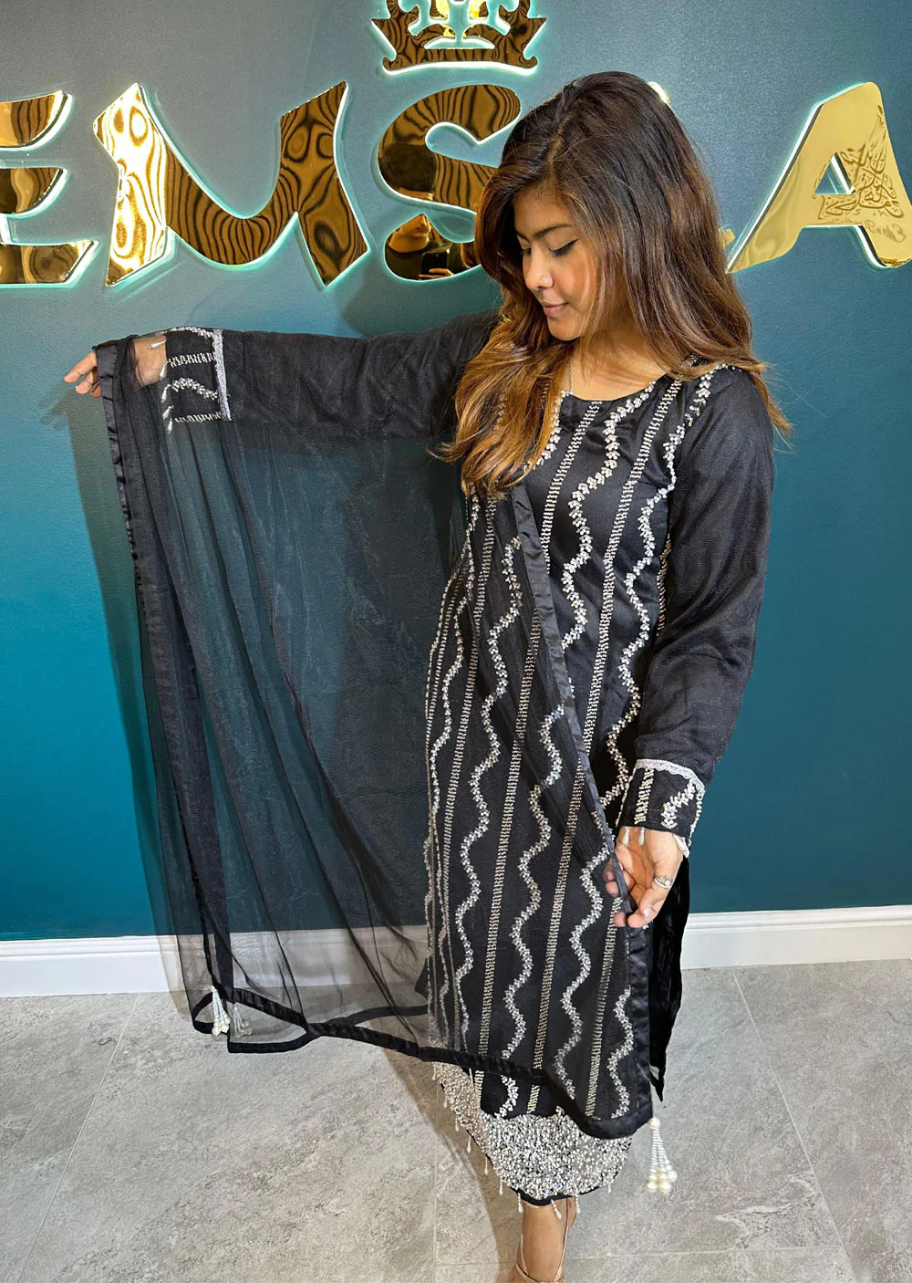 RGZ3005 Readymade Black Pearl Net Suit - Image 2