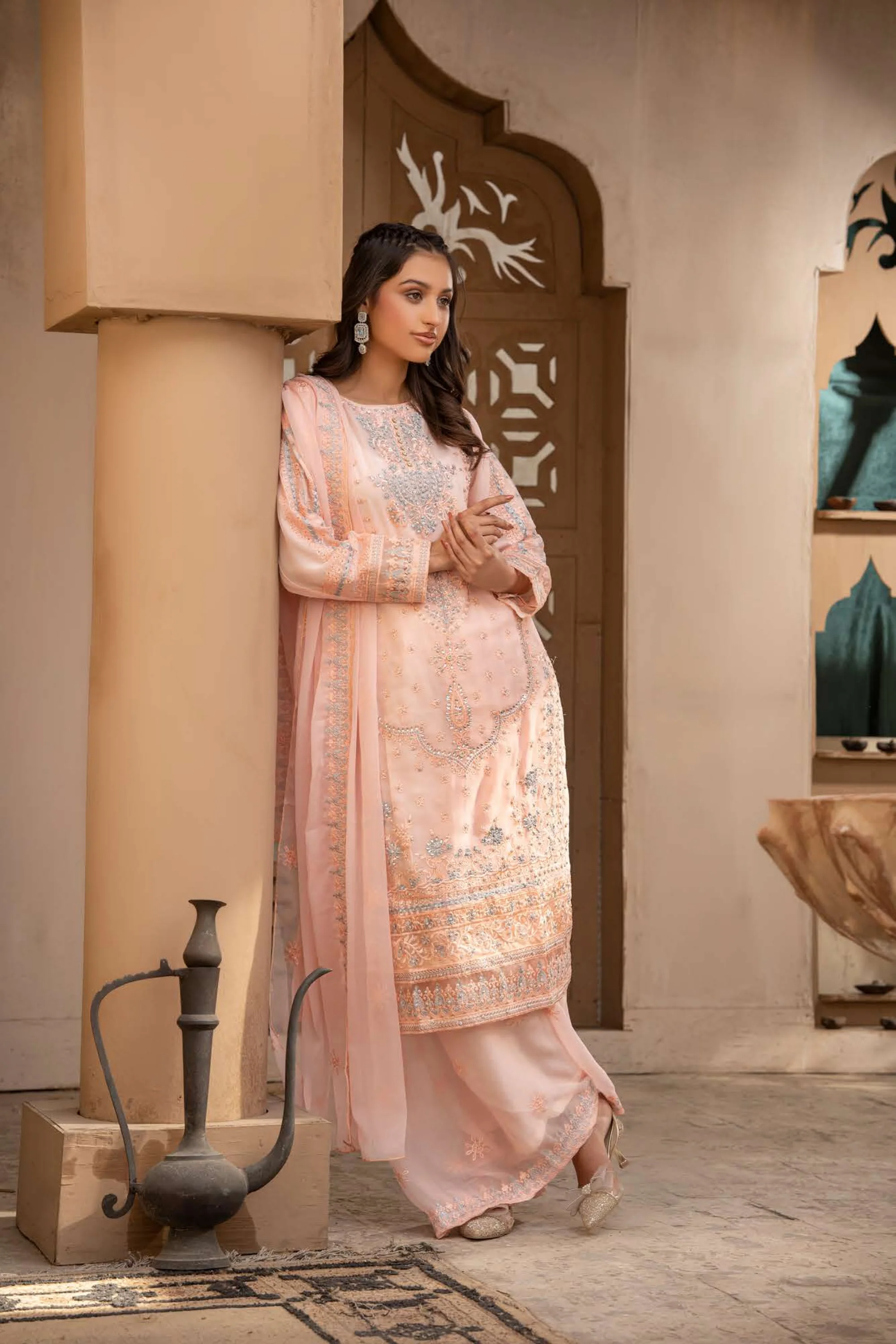 RGZ7102 - RANGZ Chiffon Mother and Daughter Suit - Image 13