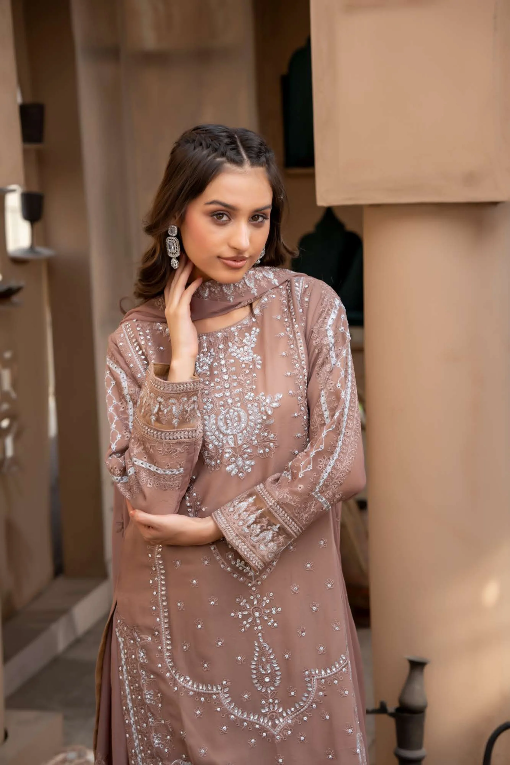 RGZ7102 - RANGZ Chiffon Mother and Daughter Suit - Image 16