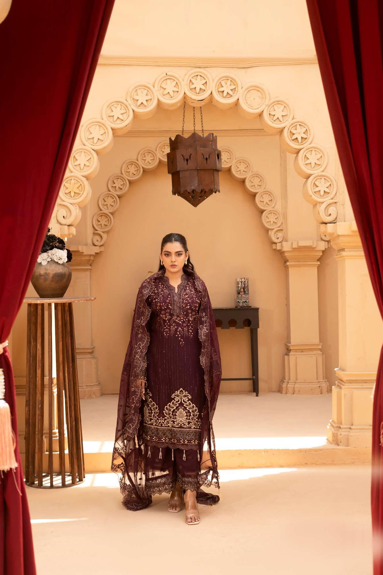 RGZ7107 - Maria Luxe Chiffon Suit - Image 6