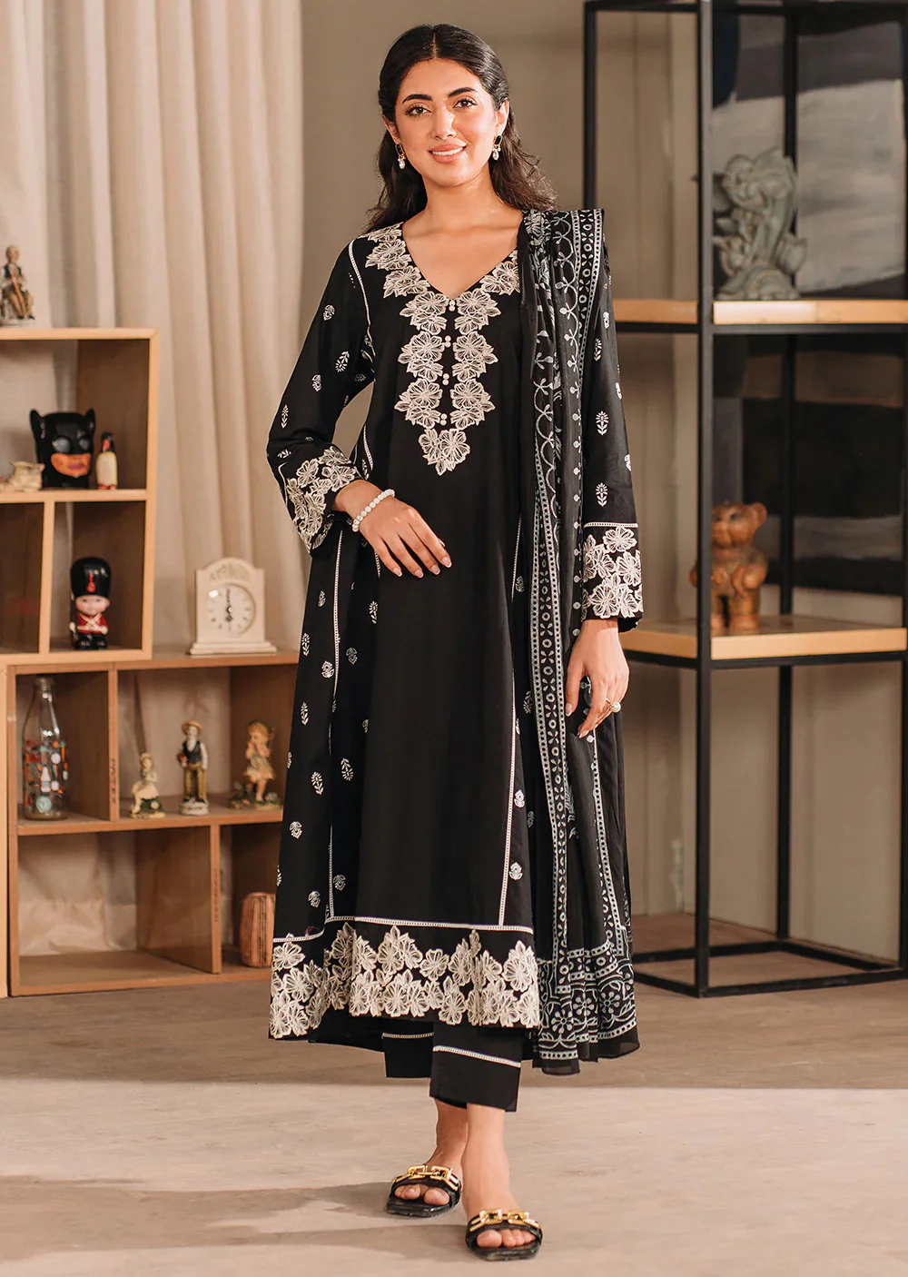 RIVERIA- Readymade 3 Piece Cotton Suit