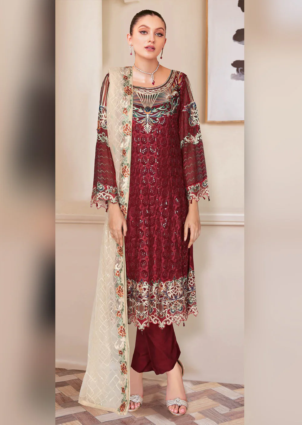 RM-208-B Readymade - Ramsha Suit 2024