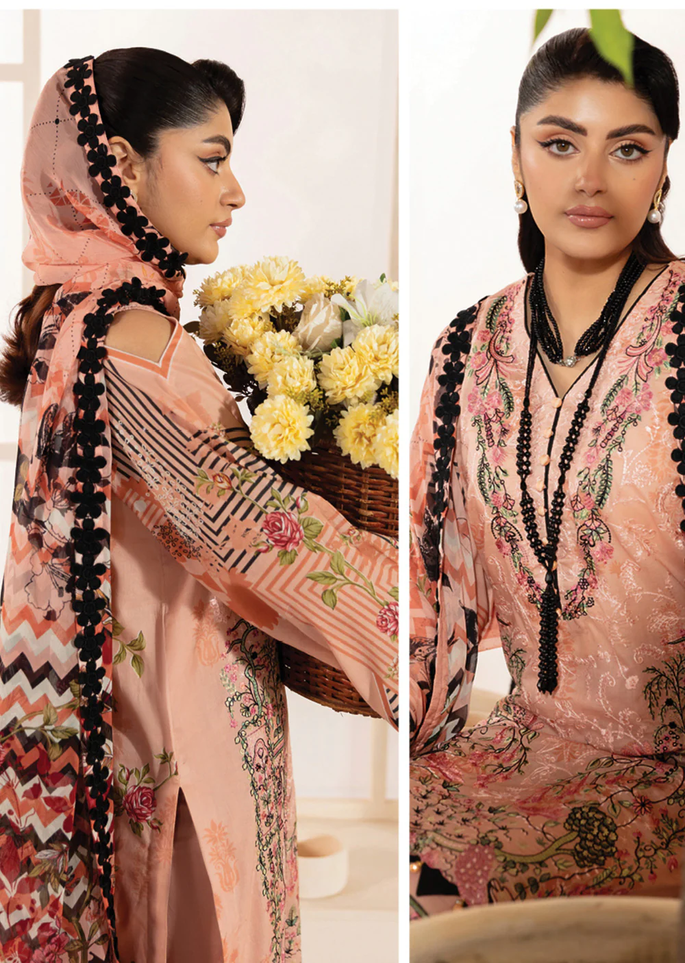 RMSHO-11  - Ramsha Mashaal Luxury Lawn Vol 13 - Image 3